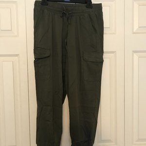 Torrid High Waisted Olive Drawstring Joggers